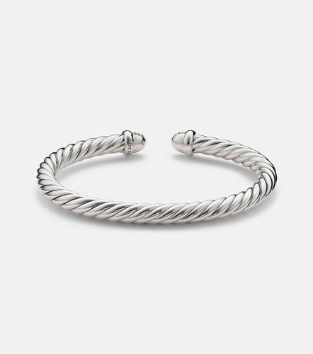 Cable FlexÂ® sterling cuff bracelet with diamonds - David Yurman - Modalova