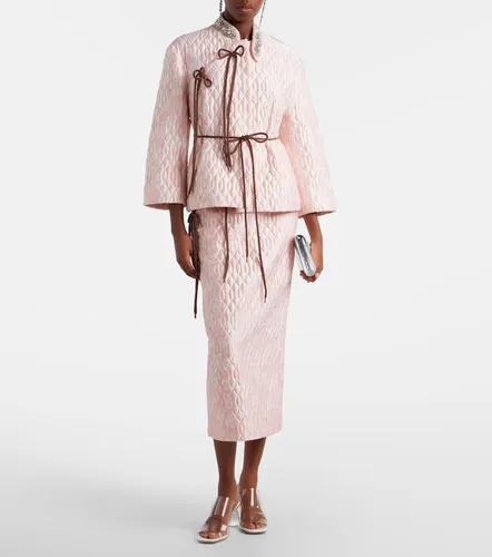 Floral quilted pencil skirt - Simone Rocha - Modalova