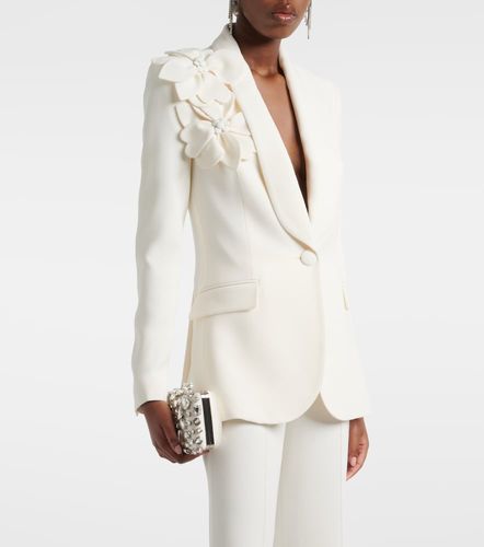 Floral-applique cady blazer - Elie Saab - Modalova