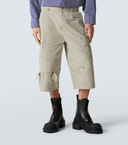 Pantaloni cargo cropped in cotone - Balenciaga - Modalova