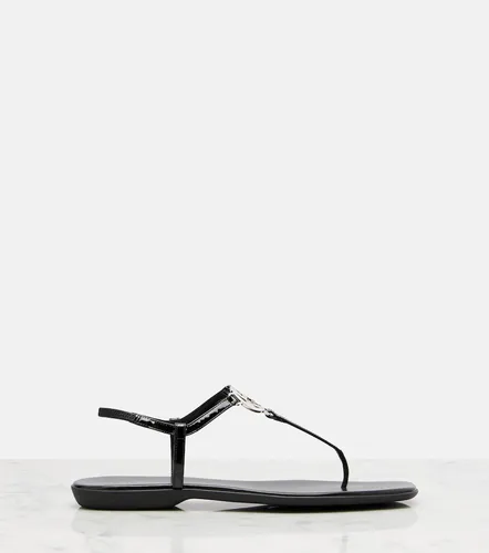 Interlocking G leather thong sandals - Gucci - Modalova
