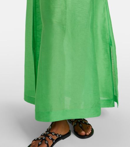 Caftano in lino e seta plissé - Tory Burch - Modalova