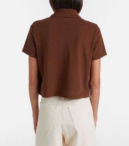 Polo Cassandre de piqué de algodón - Saint Laurent - Modalova