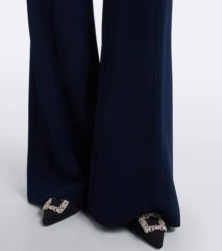Pantalones anchos de crepé - Elie Saab - Modalova