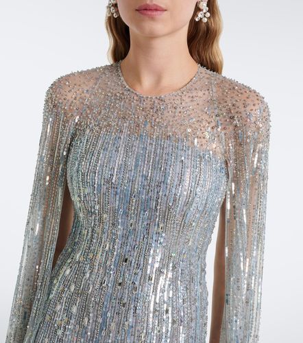 Cosmic Dust embellished caped gown - Jenny Packham - Modalova