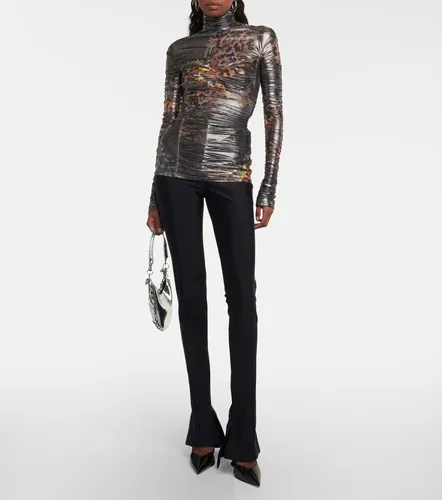 Mugler Printed ruched top - Mugler - Modalova