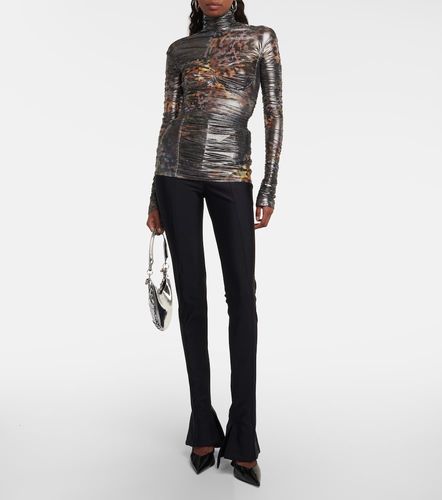 Mugler Top estampado fruncido - Mugler - Modalova