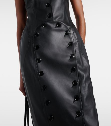 Alaia Leather midi dress - Alaia - Modalova