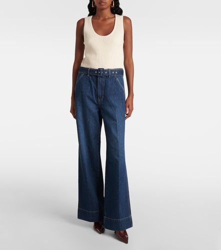 Jeans Taylor a gamba larga e vita alta - Veronica Beard - Modalova