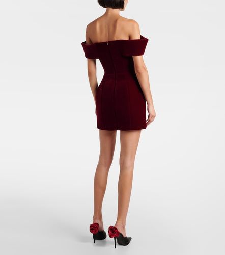 Abito corto in velluto off-shoulder - David Koma - Modalova