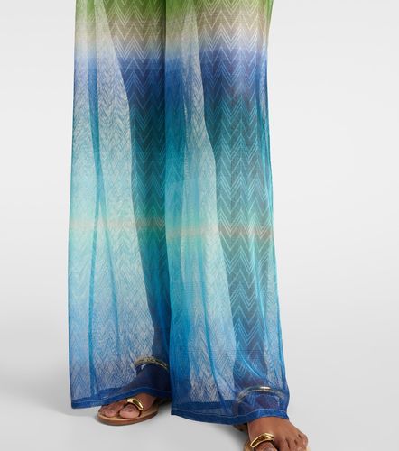 Pantaloni a gamba larga a zig-zag - Missoni - Modalova