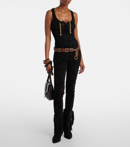 Dorothea suede slim pants - Isabel Marant - Modalova
