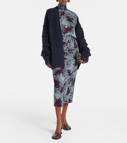 Checked wool cardigan - Dries Van Noten - Modalova