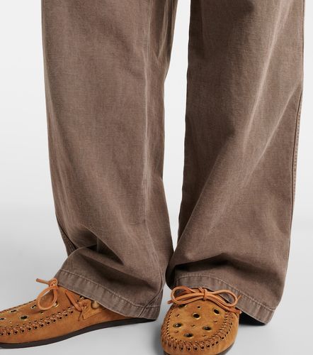 Pantaloni Nadine in cotone e lino a gamba larga - Marant Etoile - Modalova