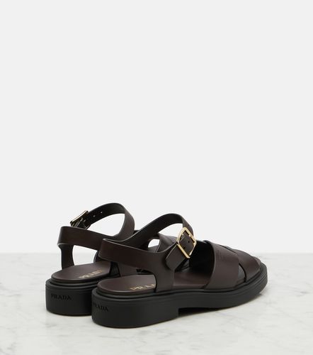 Prada Leather platform sandals - Prada - Modalova