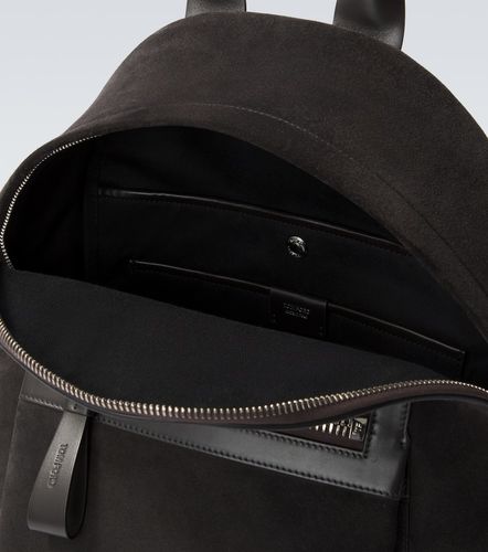 Buckley leather-trimmed suede backpack - Tom Ford - Modalova