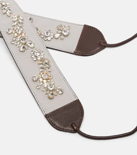 Cinturón de algodón adornado con piel - Dries Van Noten - Modalova