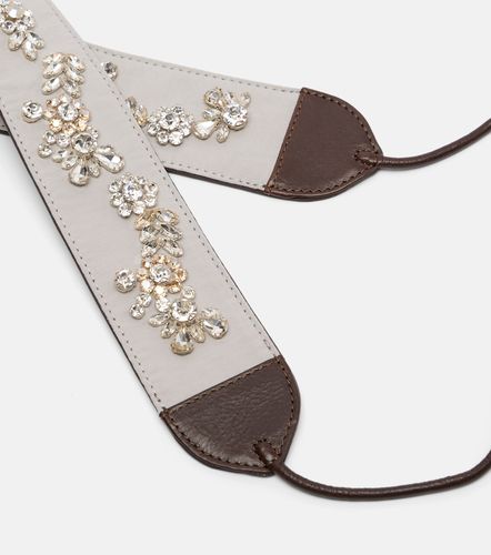 Cintura in cotone con pelle - Dries Van Noten - Modalova