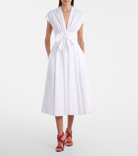 Alaïa Abito midi in popeline di cotone - Alaia - Modalova