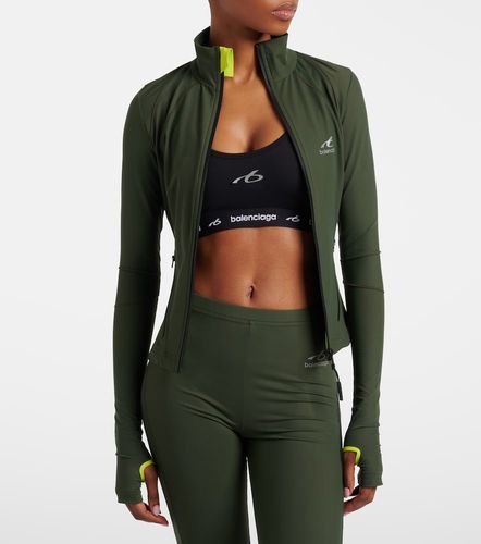 Balenciaga Top con zip e logo - Balenciaga - Modalova