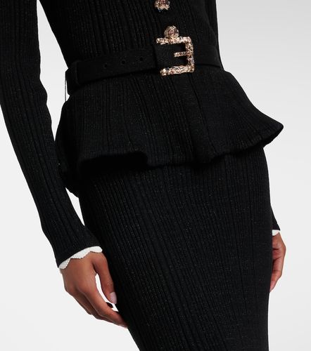 Verziertes Midikleid aus Rippstrick - Self-Portrait - Modalova