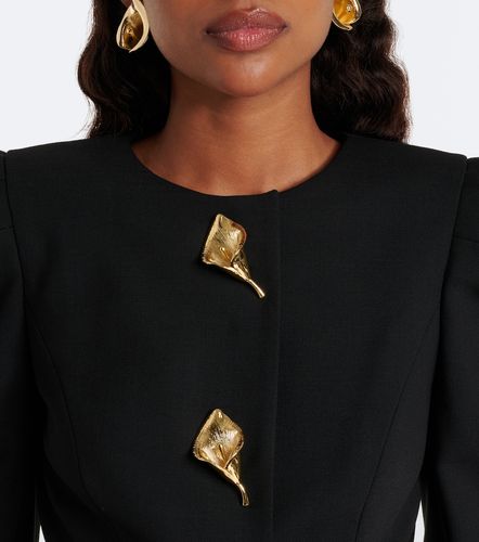 Puff-sleeve wool-blend jacket - Carolina Herrera - Modalova
