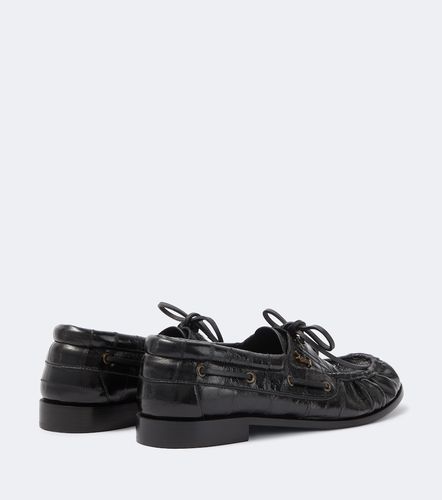 Le Loafer leather boat shoes - Saint Laurent - Modalova