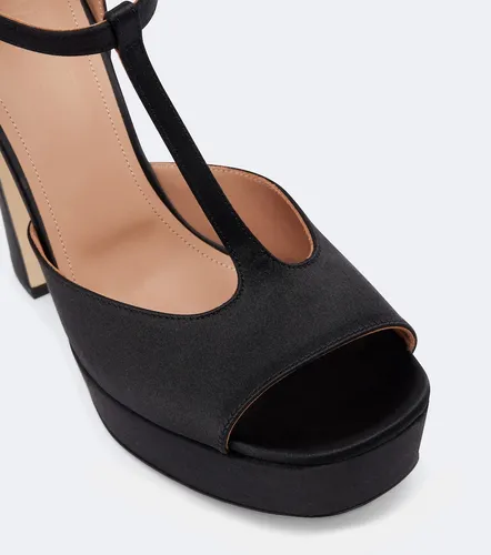 Nomi embellished satin platform sandals - Malone Souliers - Modalova