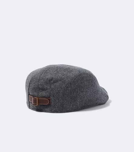 Leather-trimmed virgin wool flat cap - Brunello Cucinelli - Modalova