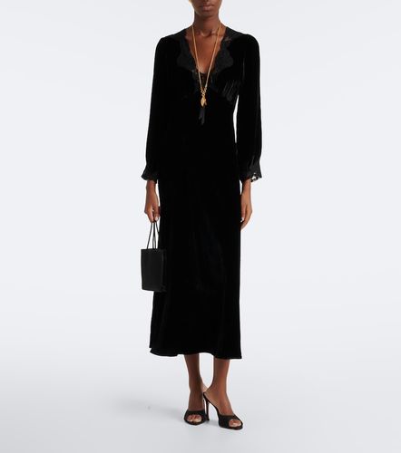 Midikleid Larah aus Samt mit Spitze - Rixo - Modalova