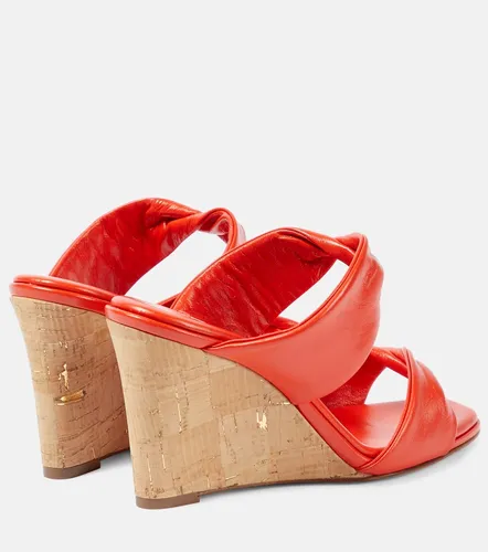 Twist leather wedge sandals - Aquazzura - Modalova