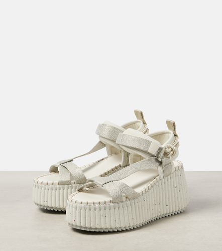 Chloe Nama metallic wedge sandals - Chloe - Modalova
