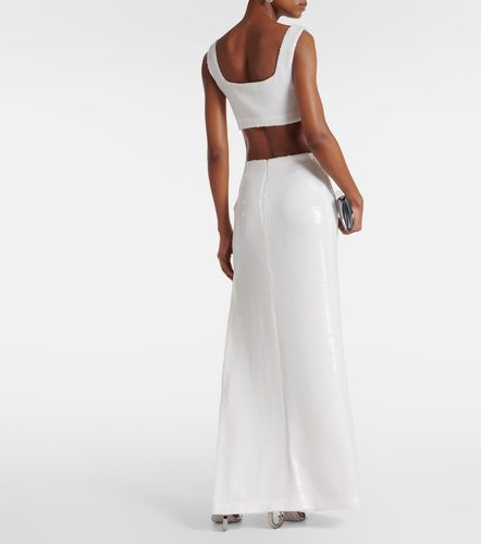 Bridal Beating Heart sequined crop top - Galvan - Modalova