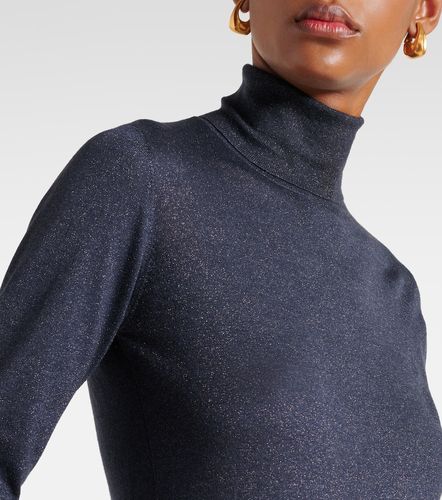 Turtleneck cashmere-blend top - Brunello Cucinelli - Modalova