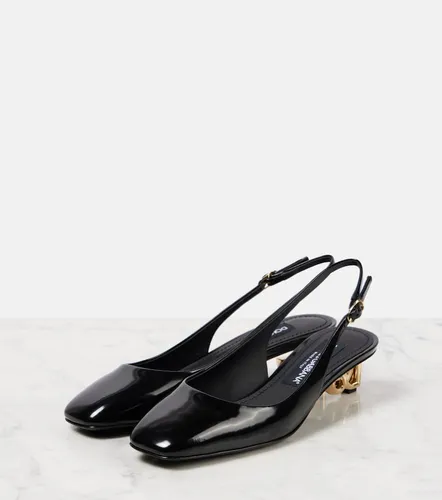 Jackie DG 40 patent leather slingback pumps - Dolce&Gabbana - Modalova