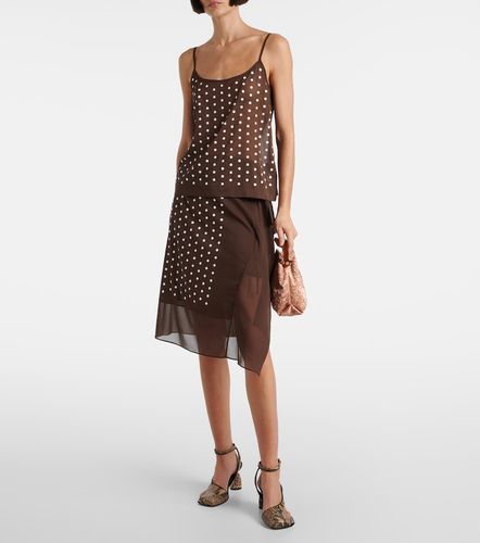Polka-dot silk-blend tank top - Dries Van Noten - Modalova