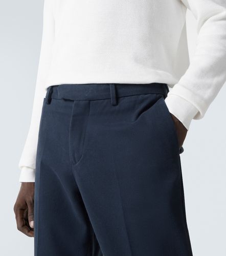 Pantalones slim de sarga de algodón - Thom Sweeney - Modalova