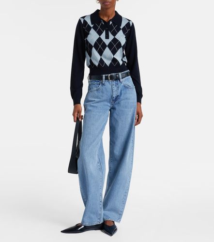 Low Slung mid-rise barrel-leg jeans - Frame - Modalova
