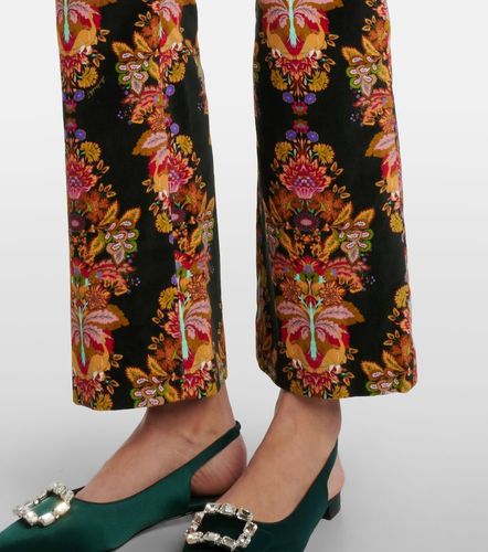 Printed cropped cotton flared pants - La DoubleJ - Modalova