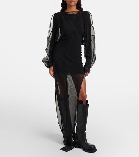 Abito lungo Collage in tulle e chiffon - Rick Owens - Modalova
