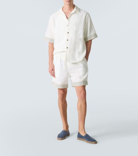 Crochet-trimmed bowling shirt - Commas - Modalova