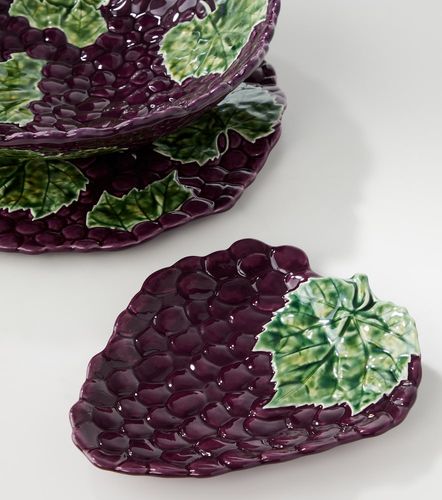 Set de 4 platos de postre Grapes de loza - Bordallo Pinheiro - Modalova