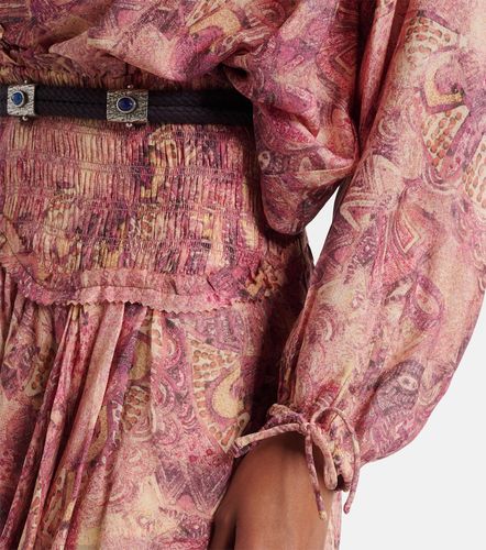 Charis printed ruffled silk blouse - Isabel Marant - Modalova