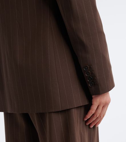 Pinstripe double-breasted wool blazer - Ralph Lauren Collection - Modalova