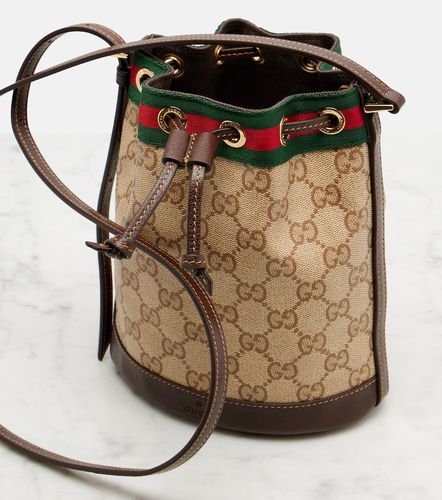 Secchiello Web Stripe Mini in canvas GG - Gucci - Modalova