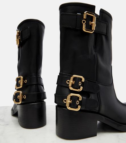 Chloe Dakota leather biker boots - Chloe - Modalova