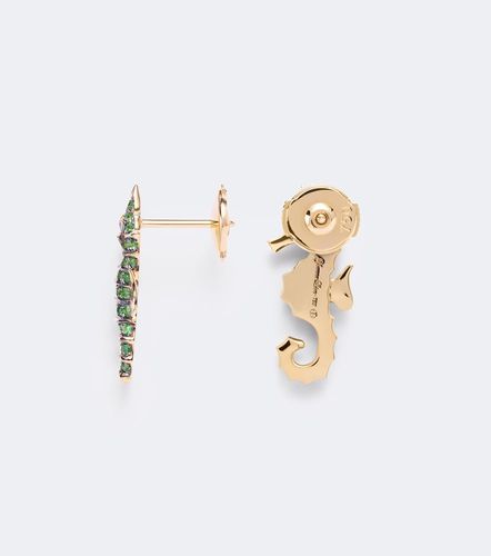 Yvonne Léon Pendientes Hippocampe de oro de 18 ct con piedras - Yvonne Leon - Modalova