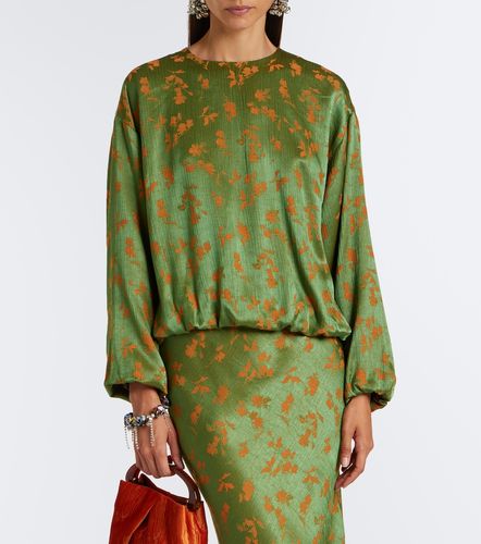 Blusa con stampa floreale - Dries Van Noten - Modalova