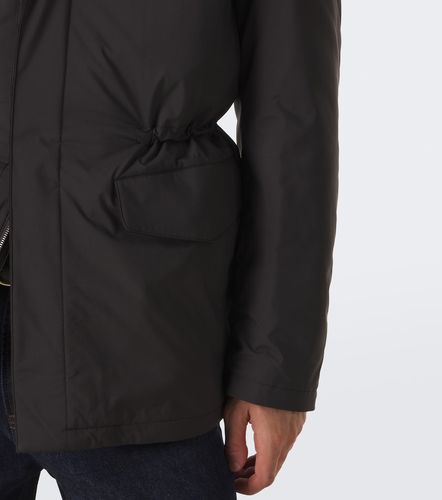 Leather-trimmed car coat - Thom Sweeney - Modalova