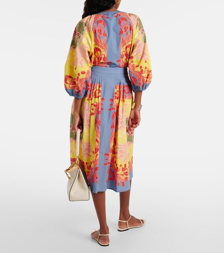 Falda midi de popelín de algodón estampada - Etro - Modalova